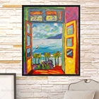 Картина Матисса, картина с открытым окном в коллиоре, постеры Анри Матисса