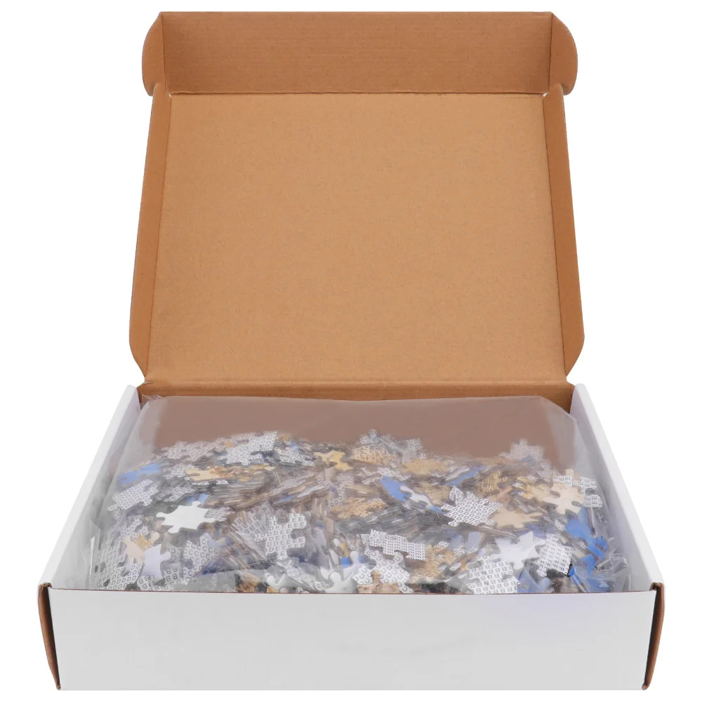 

1 Box of Creative Pyramid Jigsaw Adult Puzzle Home Intelligence Plaything