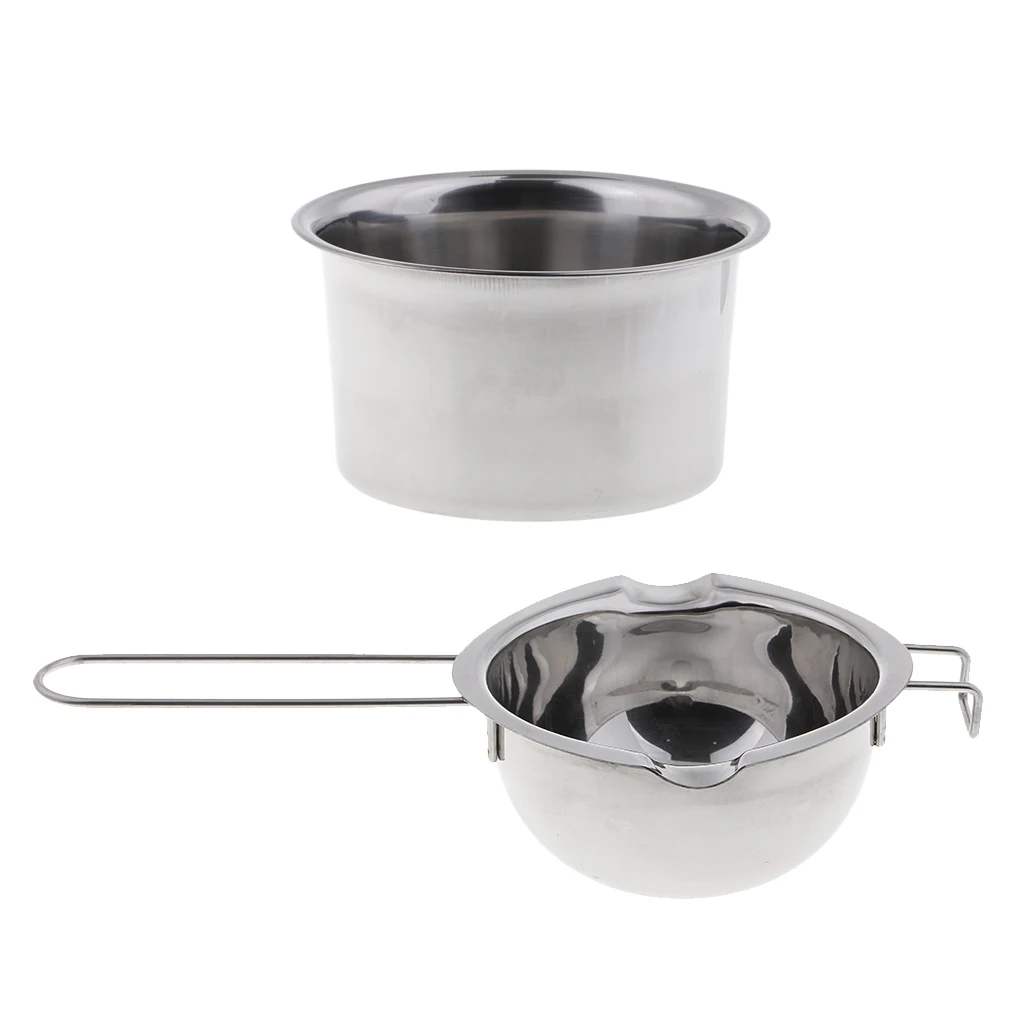 2pcs Stainless Steel Wax Melting Pot Double Boiler For DIY Scented Candles | Дом и сад