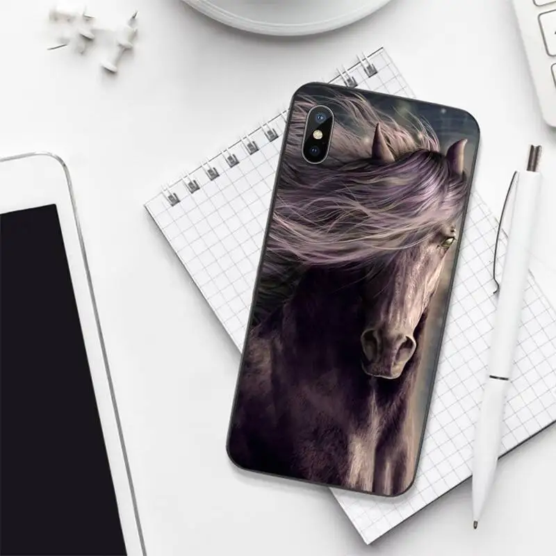 

Watercolor Horse Horses Running Phone Case for iPhone 11 12 pro XS MAX 8 7 6 6S Plus X 5S SE 2020 mini