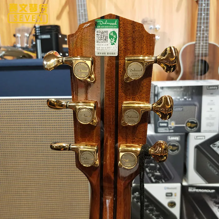 Сделанная вручную под заказ Акустическая гитара из массива дерева если вам нужно