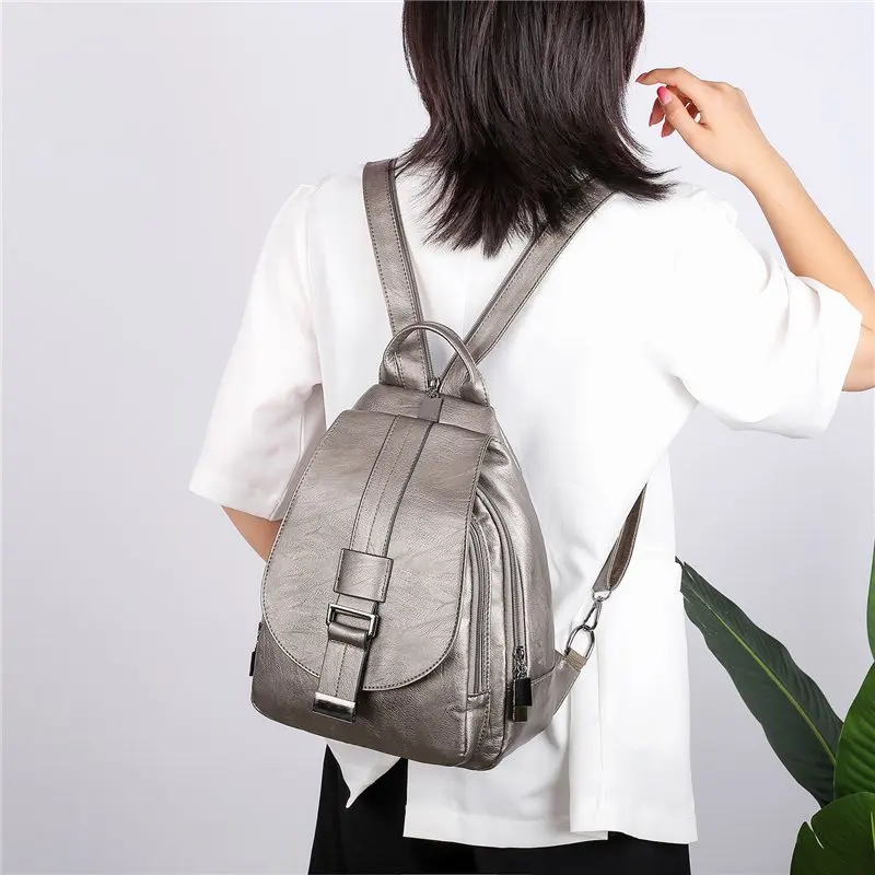3 в 1 женский рюкзак из искусственной кожи повседневная женская нагрудная сумка
