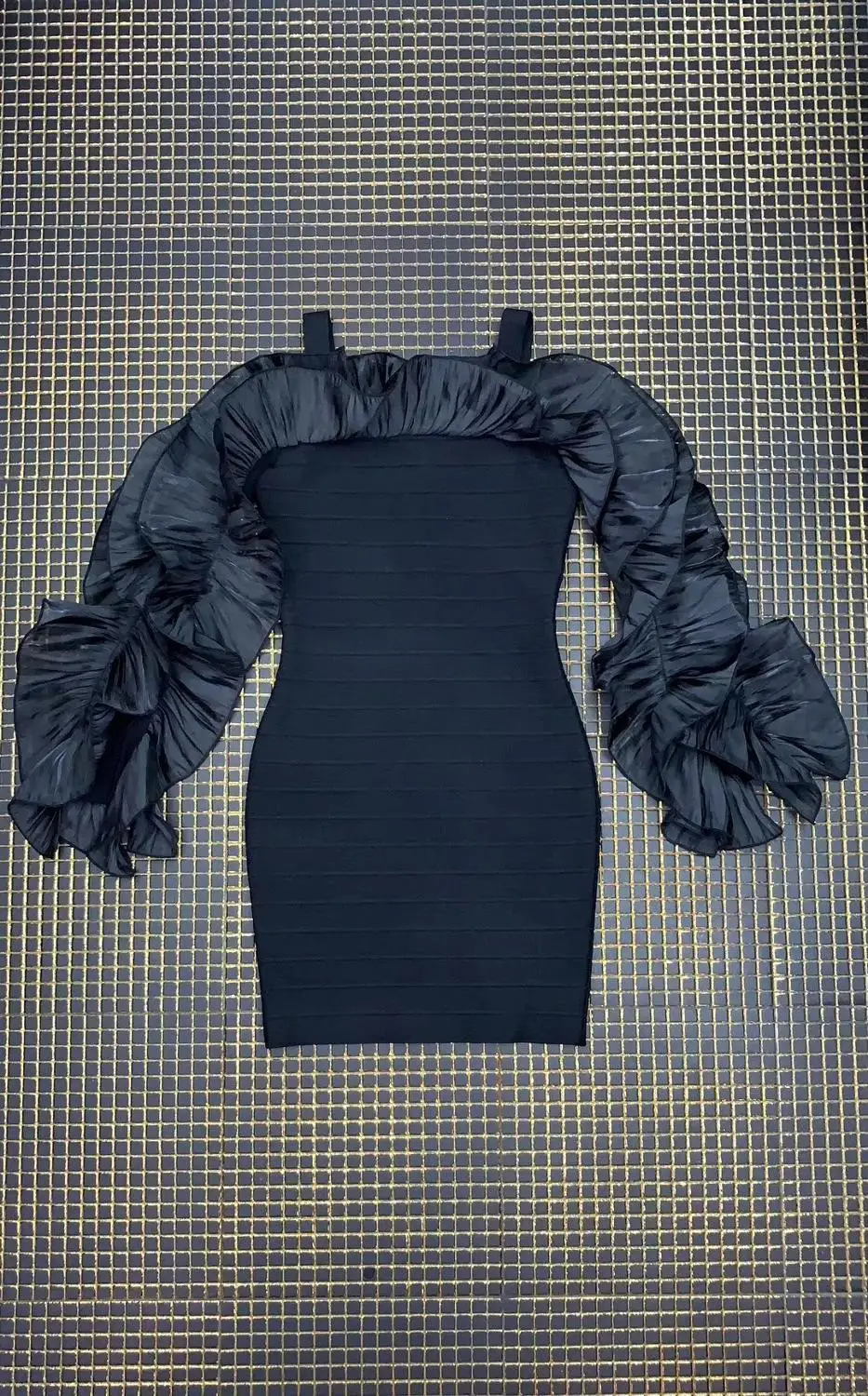

Sale Vestidos Women Sexy Fashion Full Sleeve Off the Shoulder Black Bandage Dress Ladies Designer Celebrity Party Dress Vestido