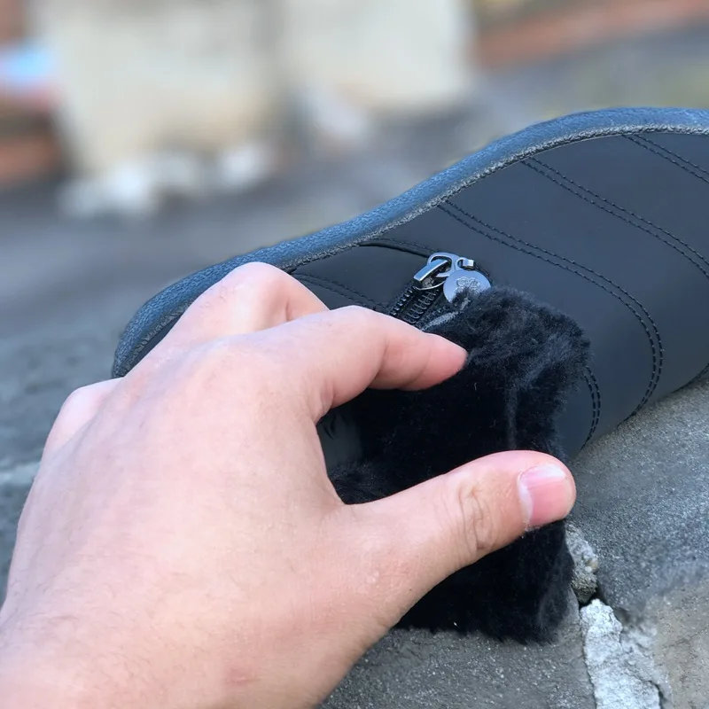 Акция Женские ботинки Зимние Плюшевые короткие Водонепроницаемая Обувь на