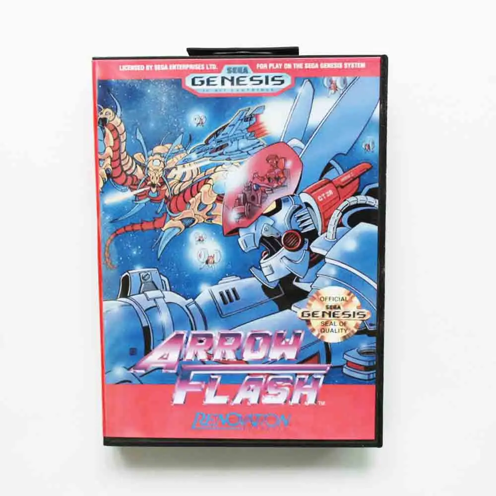 Картридж игровой со стрелками 16 бит MD картридж с коробкой для Sega Megadrive/Genesis |