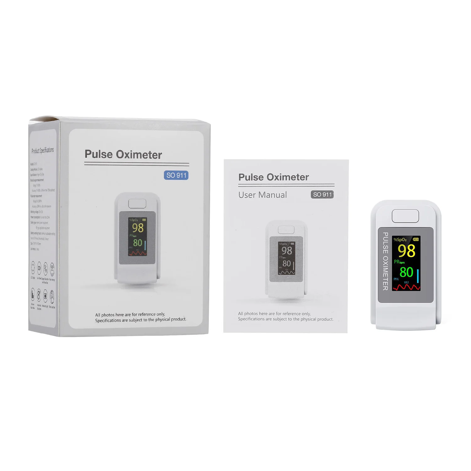 Цифровой пальцевой Пульсоксиметр датчик насыщения крови кислородом ЖК монитор