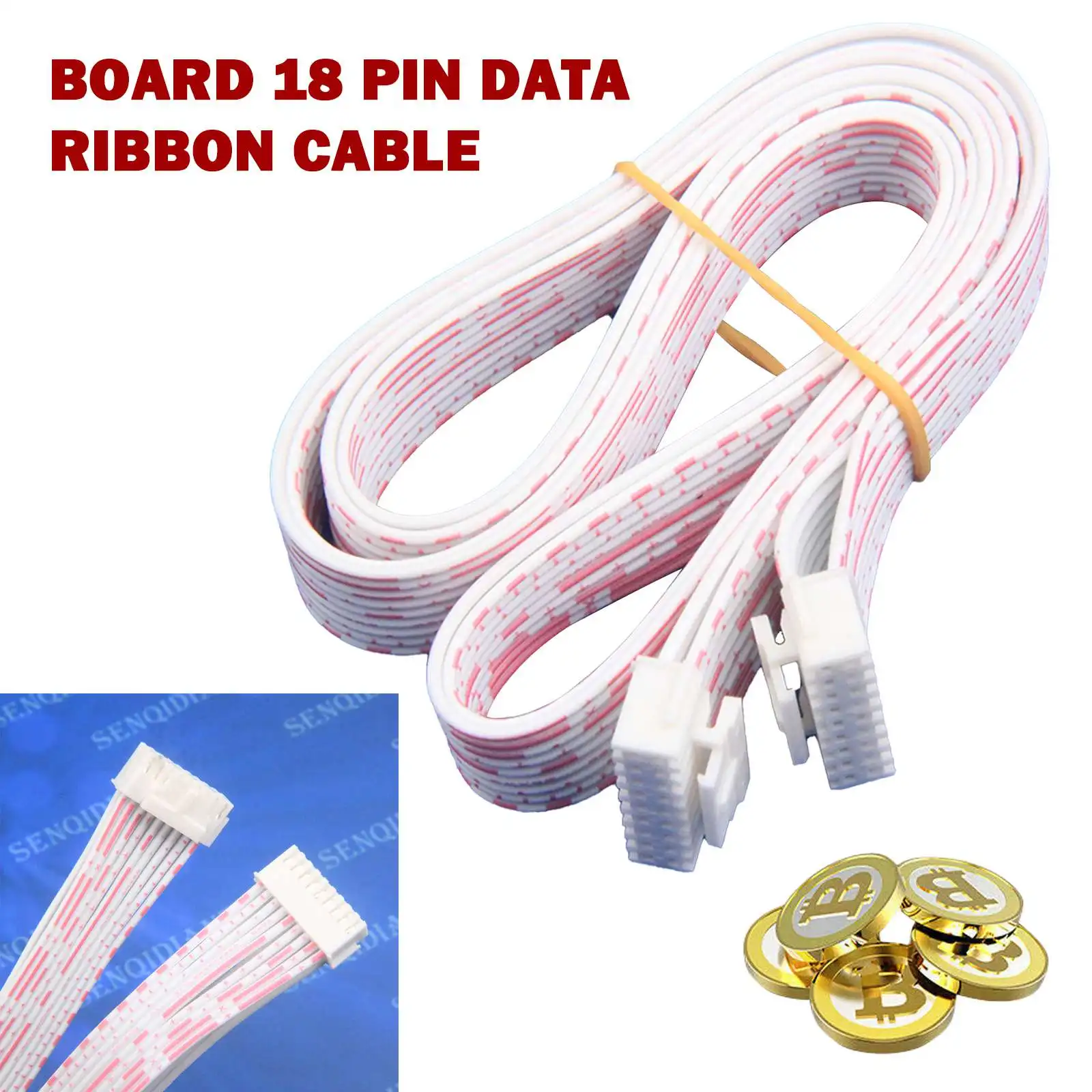 

5Pcs 10Pcs BITMAIN Antminer S9 S9i T9 V9 D3 L3 Z9 Control Board 18 Pin Data Ribbon Cable Bitcoin Cash 60CM