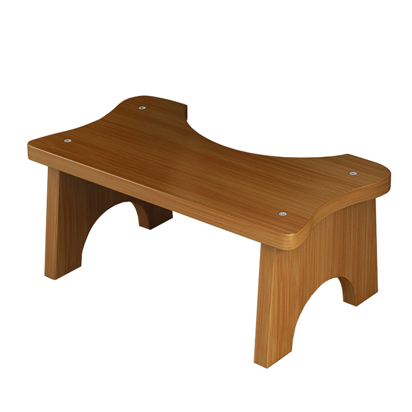 

Home Bathroom Kids Adults Comfortable Durable Furniture Bamboo Toilet Stool Practical C Shape Simple For Pooping Assistant