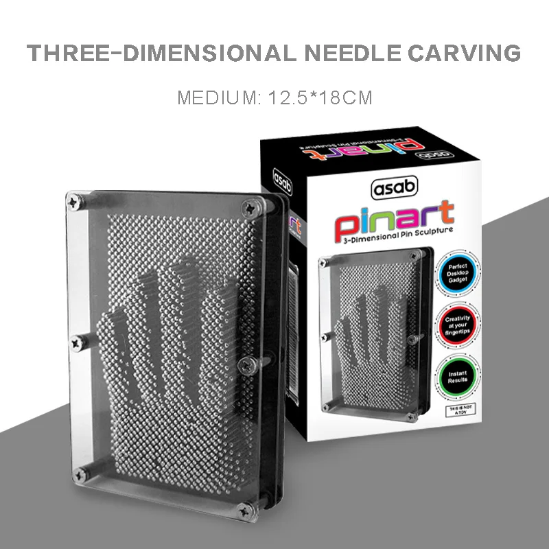 

3D Needle Carving Handprint Fingerprint Kids Birthday Gift Educational Toy