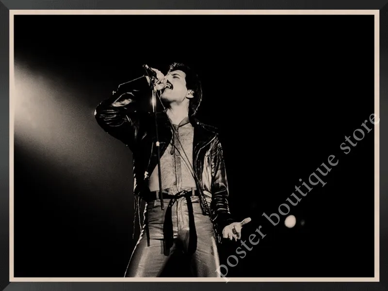 Queen Band музыкальный плакат на крафт-бумаге Фредди Меркьюри, Brian мая винтажная Высококачественная декоративная роспись стены стикер