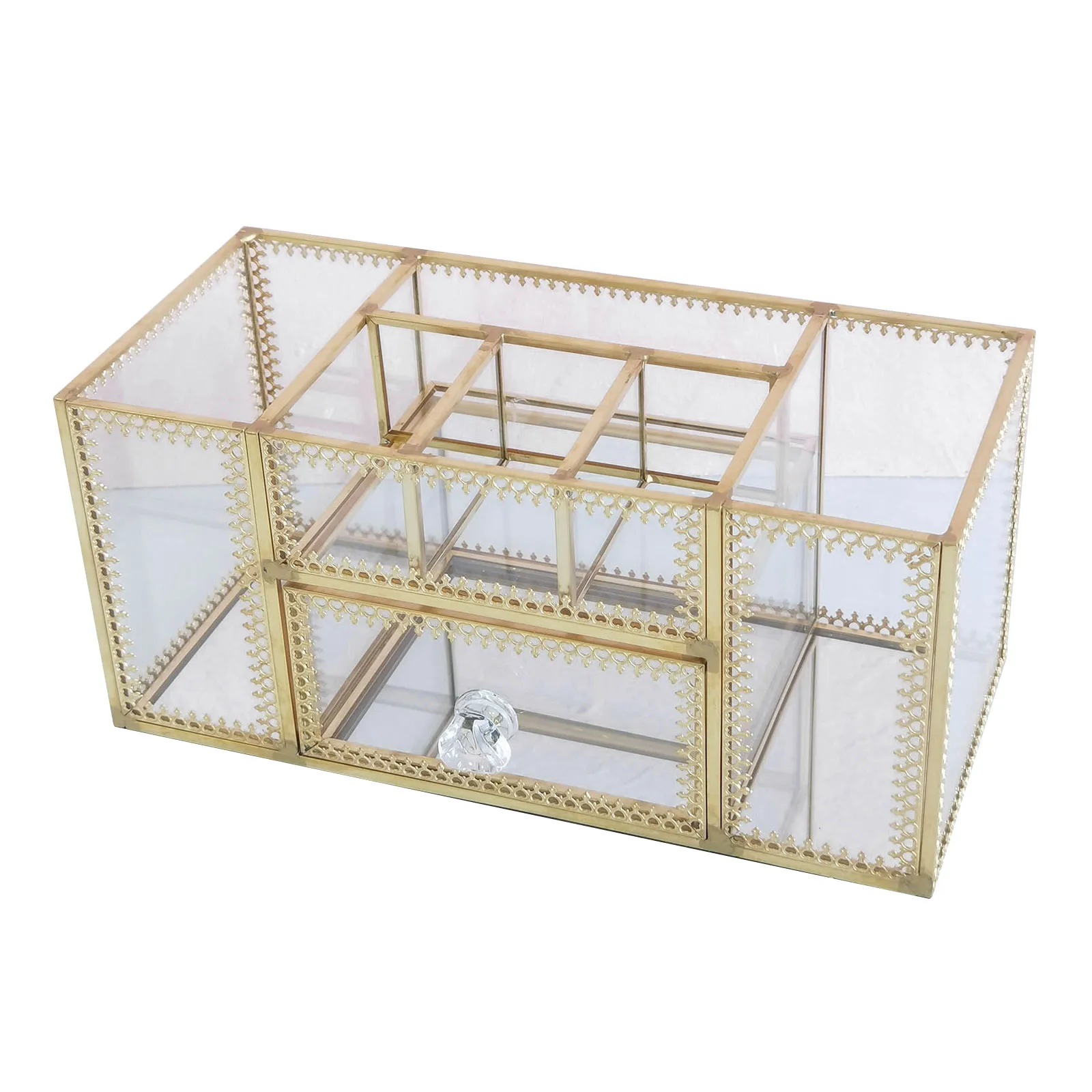 

Cosmetic Makeup Brushes Organizer Jewelry Drawer Storage Box Display Case