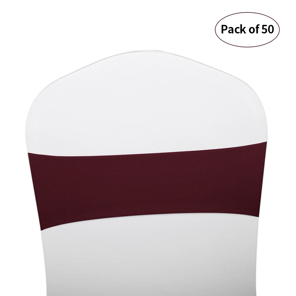 50 шт. ленты для свадебных стульев Луки из эластичного спандекса стул створки