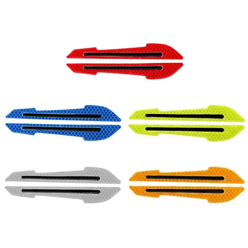 

Car Reflective Stickers Door Side Collision Avoidance Bumper Truck Wheel Handle Sticker Tape Safety Warning Decal 5 Color
