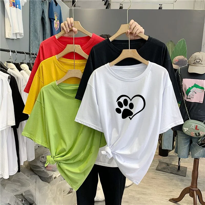 

Women's Clothing Tops & Tees Streetwear T-shirt Short Sleeve Casual T-shirt Hip Hop Harajuku Short Sleeve Loose T-shirt Top