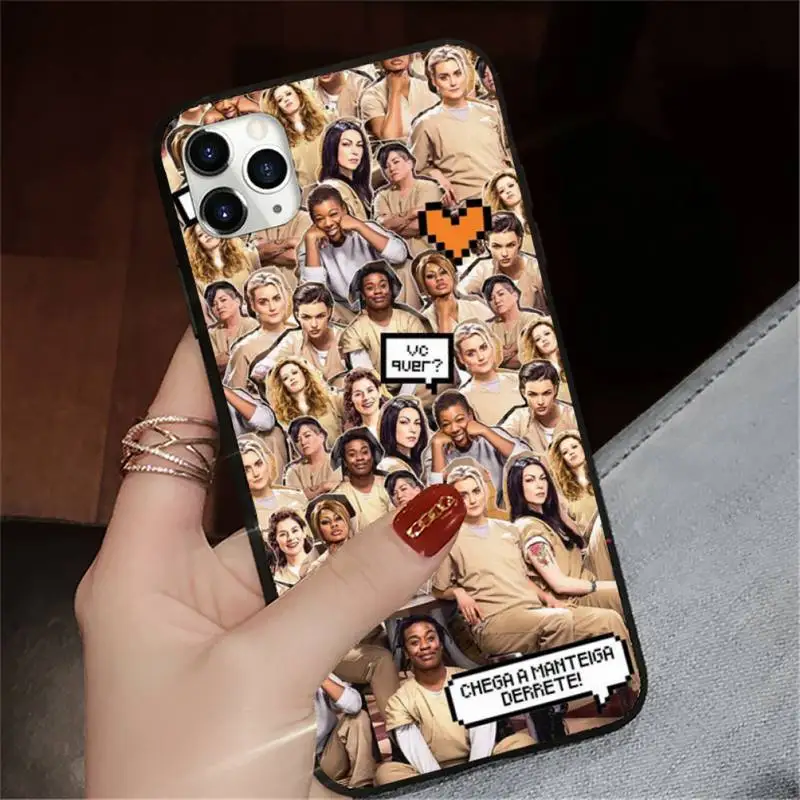 

orange is the new black tv fashion luxury Phone Case for iPhone 11 12 pro XS MAX 8 7 6 6S Plus X 5S SE 2020 XR Anti-fall funda