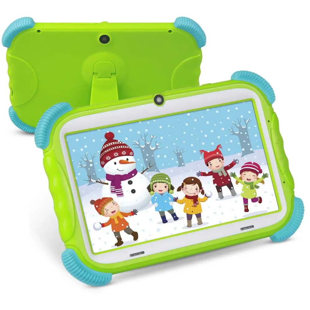 K78 Green K78 детский планшет 7 дюймов Android 8,1 16GB Babypad Edition ПК с Wifi и камерой GMS Сертифицированный поддерживаемый детский чехол-подставка - Комплект: K78 Green