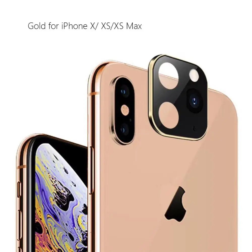 Задняя Защитная пленка для объектива камеры iPhone X XS Max выглядит как 11 Pro поддельная