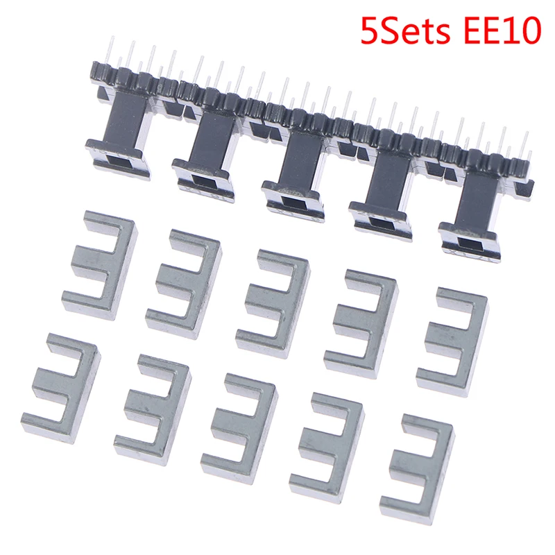 

5 комплектов Новинка EE10 4 с 4-штырьковым трансформатором шпуля PC40 ферритовый сердечник вертикальный