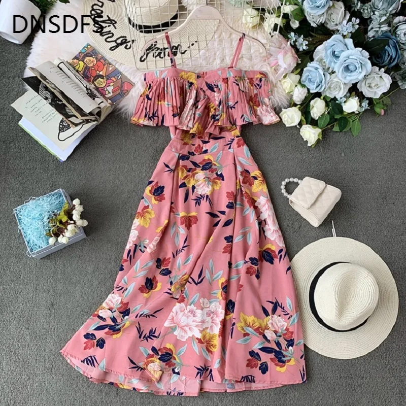 Женское богемное платье на бретельках праздничный пляжный сарафан трапеция с