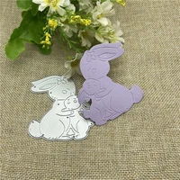 rabbit frame metal cutting dies mold round hole label tag scrapbook paper craft knife mould blade punch stencils dies