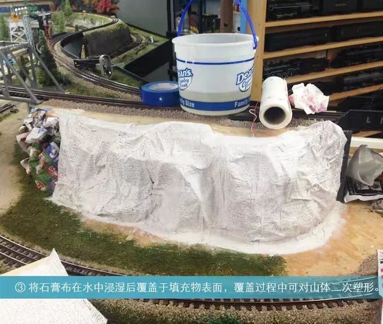 

100mm*4500mm Plaster cloth,scale model building materials landscape model train railway layout scenery DIY miniature dioramas