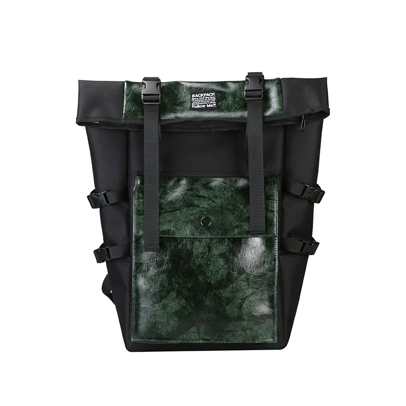 

Retro Unisex Backpack Large Capacity PU Leather Quality Men Women Bagpack Travel Youth Multi-function Bag England Student Style