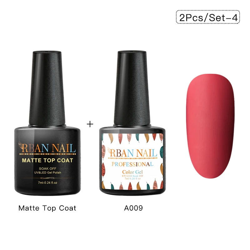RBAN NAIL 7 мл чистый цвет УФ-гель для ногтей замачиваемый Полупостоянный лак для ногтей гель для ногтей маникюр матовое верхнее покрытие необходимо - Цвет: ZH06718