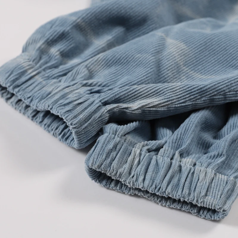 

Men Hip Hop Corduroy Cargo Jogger Pants Tie Dye Vintage Harajuku Streetwear Autumn Sweatpants Fashion Casual Trousers Clothing