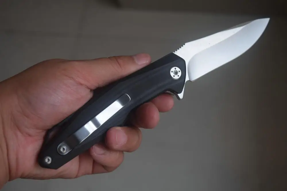 G10 Handle TRSKT шарикоподшипник складной Флиппер нож D2 лезвие Кемпинг Открытый Охота спасательный походный Нож Edc инструменты, Прямая поставка - Цвет: G10 Handle