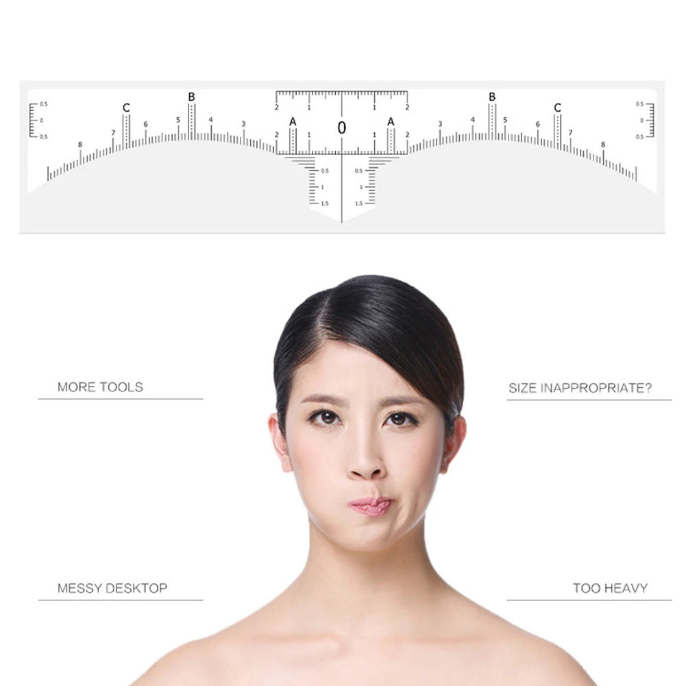 50 шт./рулон одноразовые линейки для бровей|Трафареты бровей| |