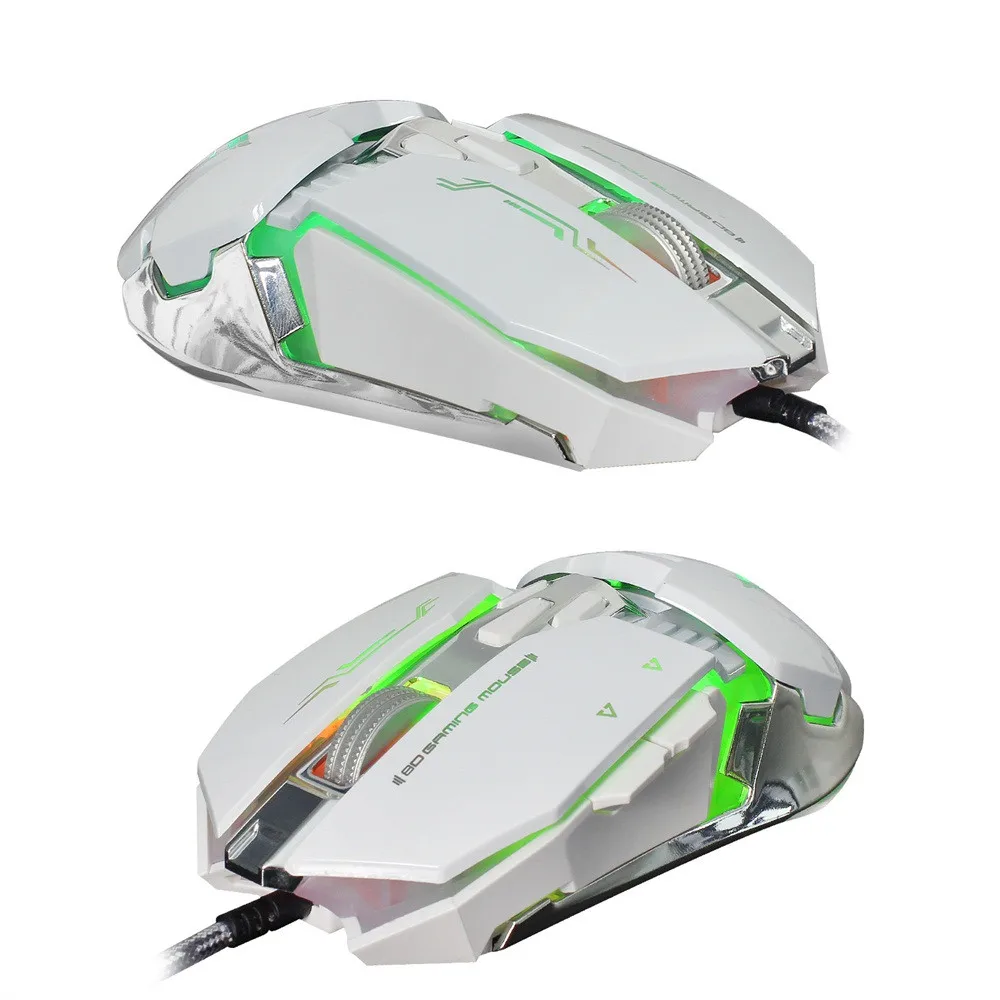 OMESHIN X800 Проводная игровая мышь с 4 Регулируемый Точек на дюйм светодиодный свет 8 кнопок профессиональный оптический светодиодный профессиональная игровая мышь