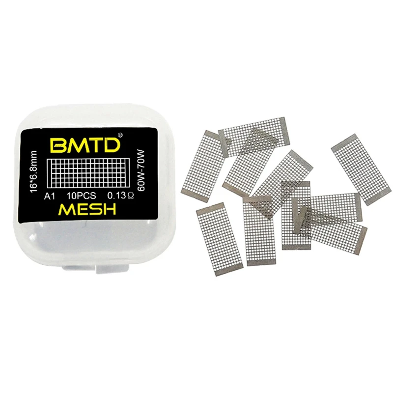 

(10pcs/pack)BMTD KA1 Mesh Coil 16*6.8mm (45-65W) 10pcs - 0.18ohm pre-built coil for Rda atomizer vape accessory