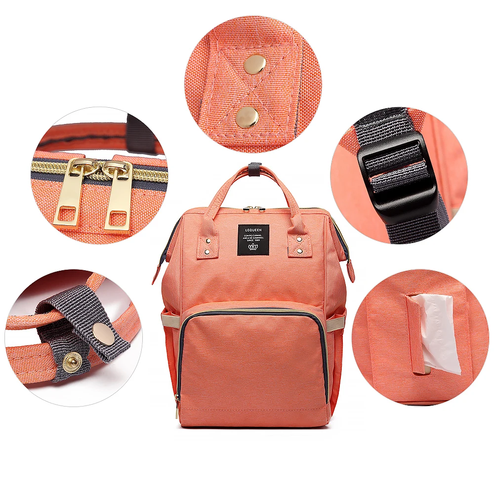 Сумка для мамы большой вместимости с улучшенной водонепроницаемостью, модным плечевым рюкзаком и многофункциональностью для беременных женщин.