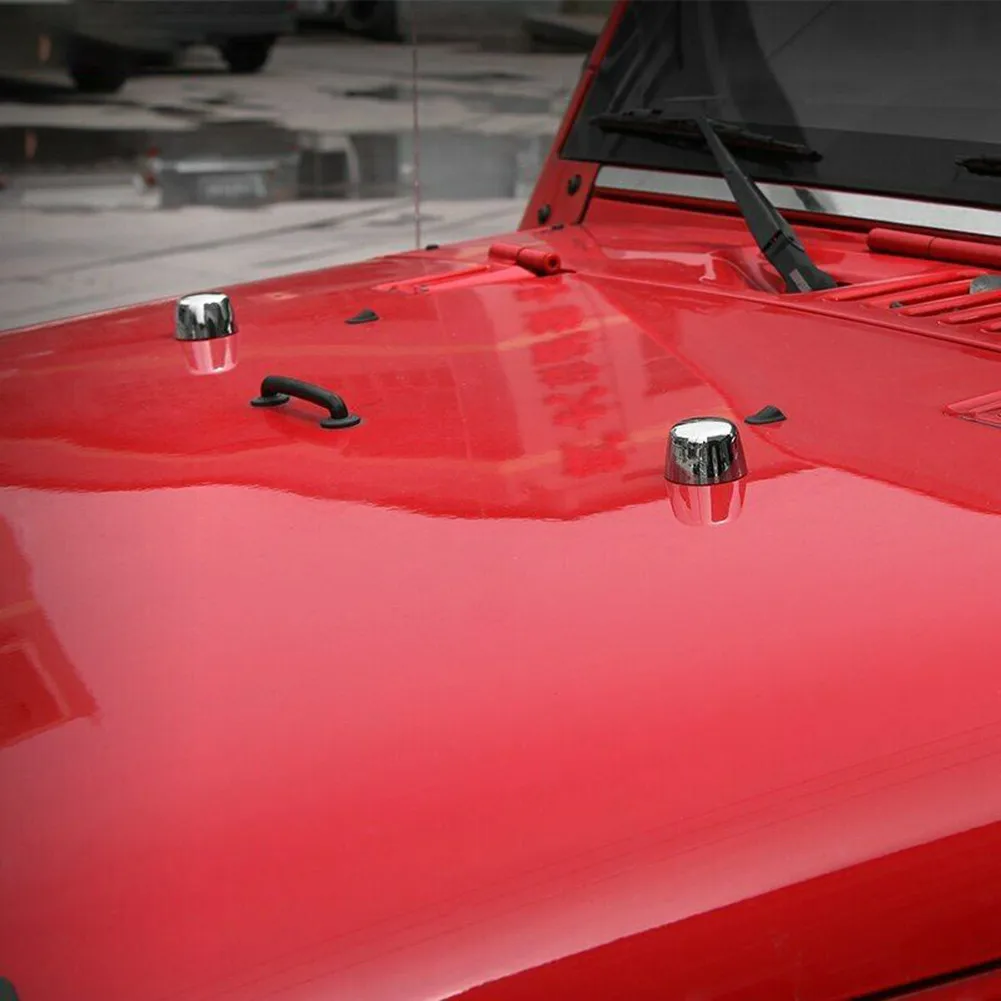 

Parts Hood Rubber Head Cover Replacement Accessories Chrome High-Quality ABS