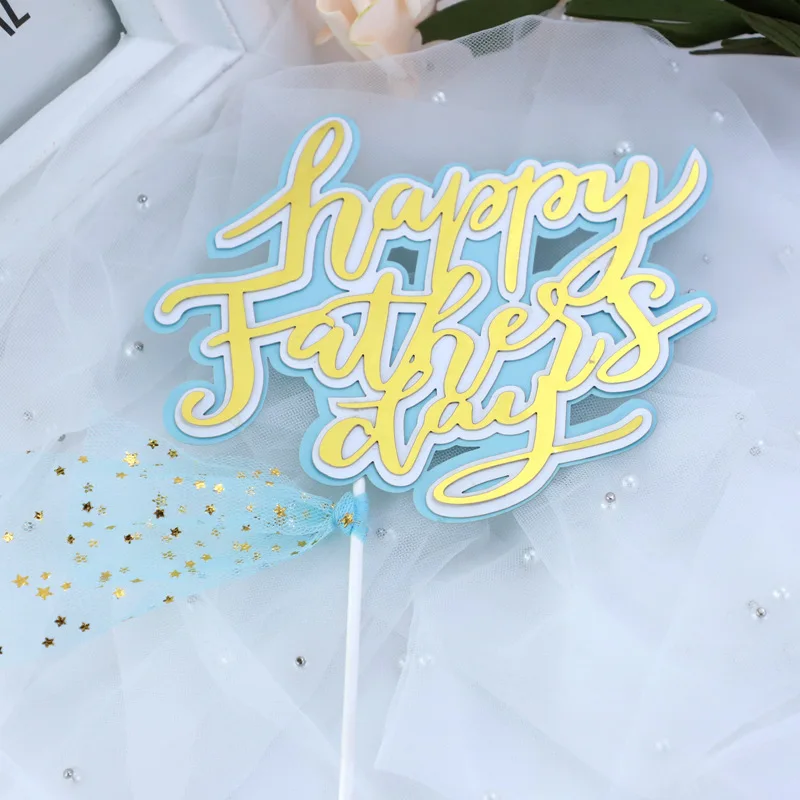 Baking Cake Decoration Happy Mother's day Thanksgiving Father's Day Suit Bow Tie Topper Birthday Card Decor Kids Favor | Дом и сад