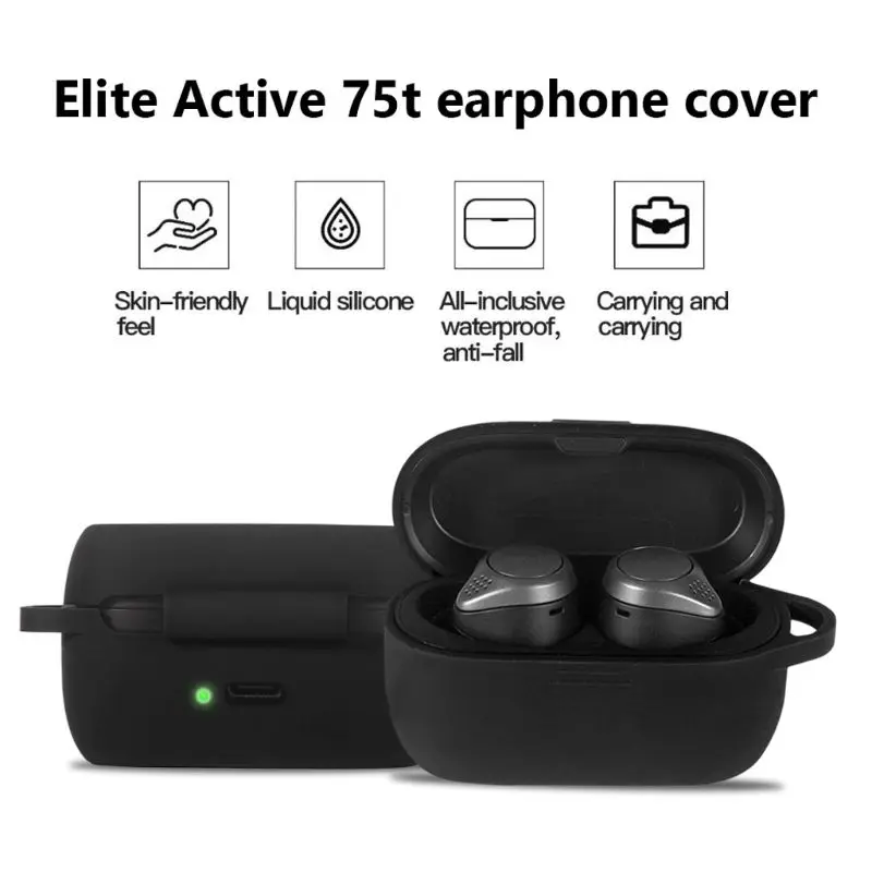 

Clamshell Opening Anti-shock Flexible Silicone Comprehensive Protective Case Full Cover for Elite 75t Accessories