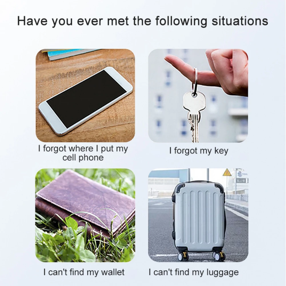 

Eshowee Portable Wireless Bluetooth Anti-lost Device Mobile Phone Round Anti-lost Locator