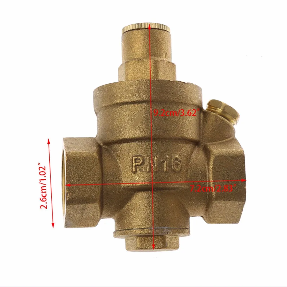 

DN15/DN20/DN25 Adjustable Brass Water Pressure Reducing Regulator Valve PN 1.6