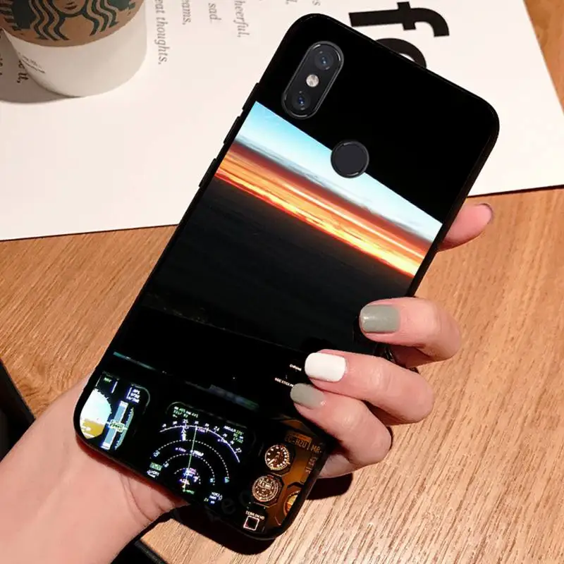 

Phone Case For Xiaomi Redmi 7 8 9t a3 9se k20 mi8 max3 lite 9 note 9s 10 pro cool aircraft airplane cockpit