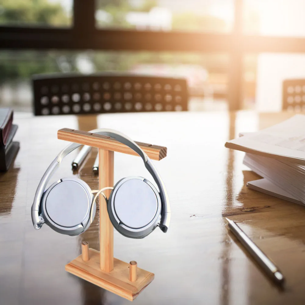 Креативная однотонная деревянная гарнитура витрина для ушей