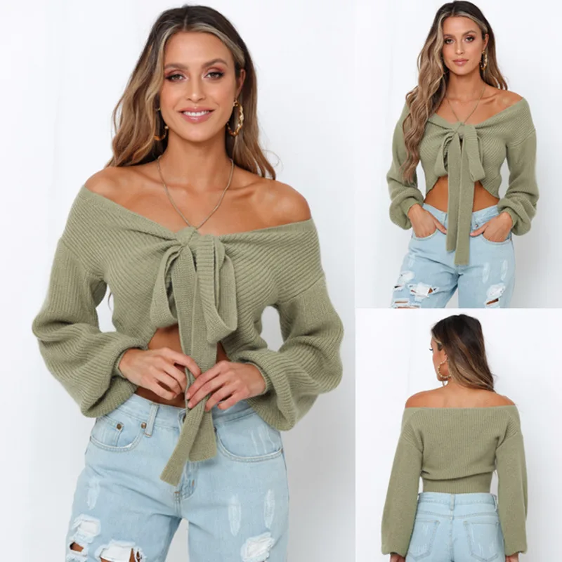 Женский трикотажный кардиган с открытыми плечами повседневный однотонный