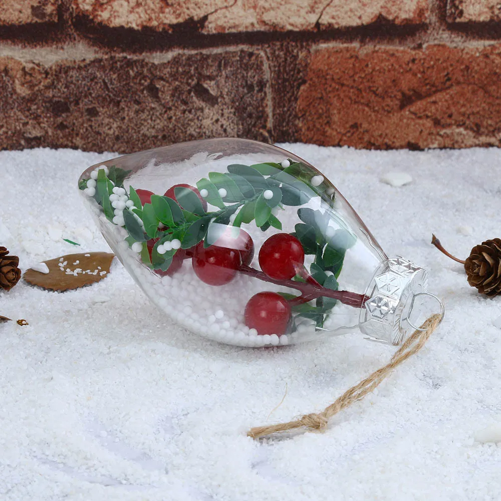 Подвесная Елочная подвеска сделай сам Небьющийся Прозрачный Рождественский бал