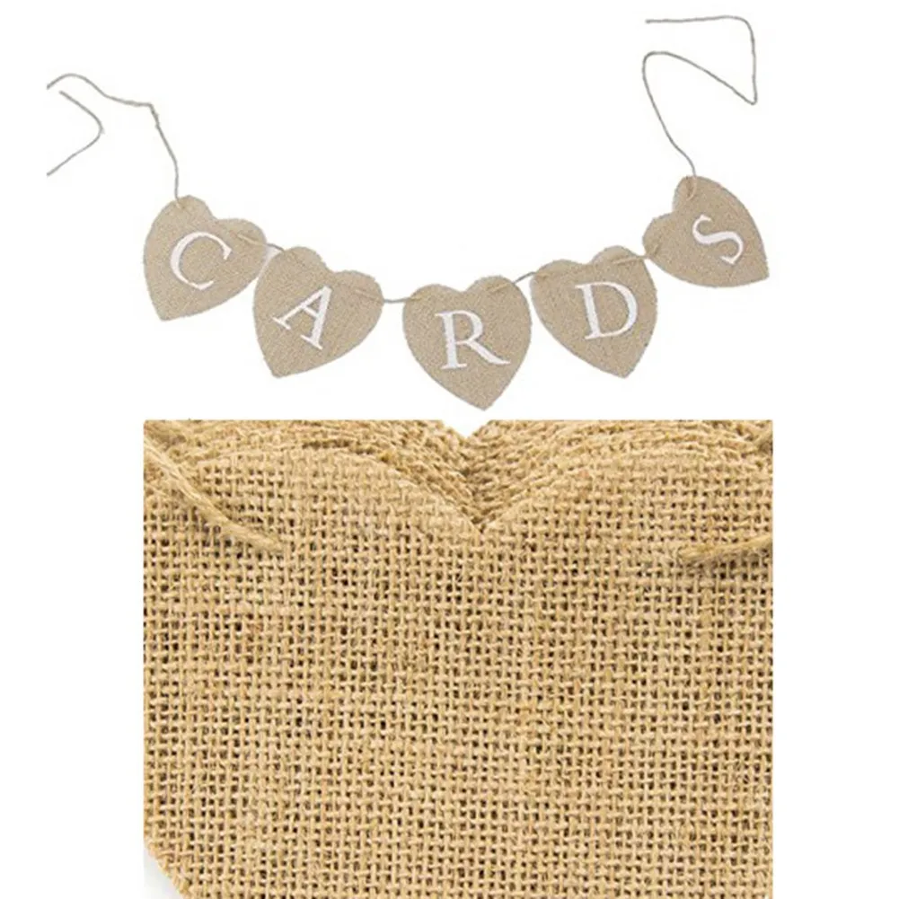 

Christmas Party Banner Heart Shaped DIY Hanging Banner Pennant Banner For Wedding Baby Shower Party Decor