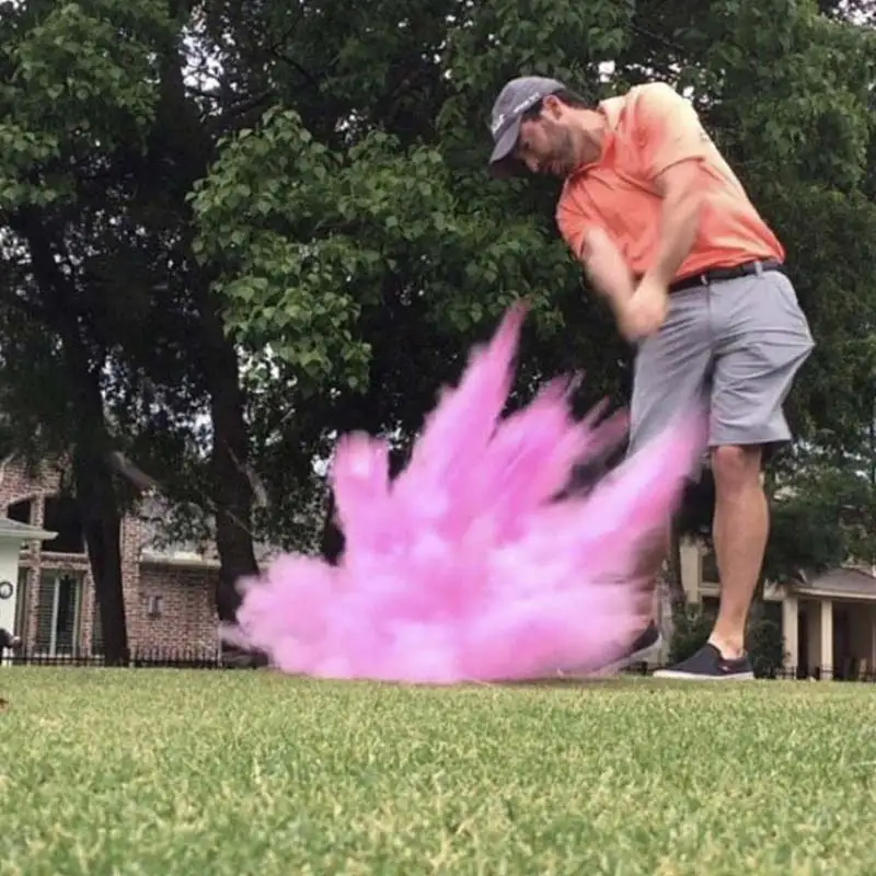 2Pcs Birthday Party Gender Reveal Powder Balls Banquet Smoke Bombs The Of PROM Supplies Reveals Golf | Дом и сад