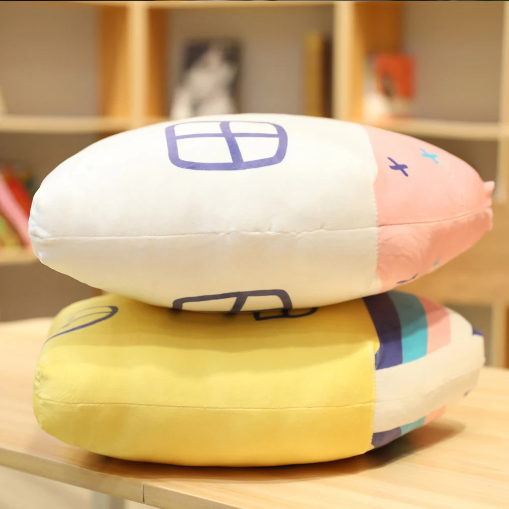 Huggable 3D подушка в форме дома мягкая плюшевая домашний диван автомобильное сиденье