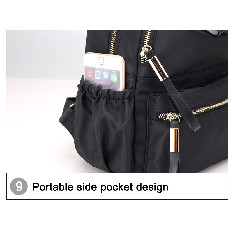 

Fashion Waterproof Women Backpack Bag for School Travel Outdoor Shopping Girls Best Sale-WT