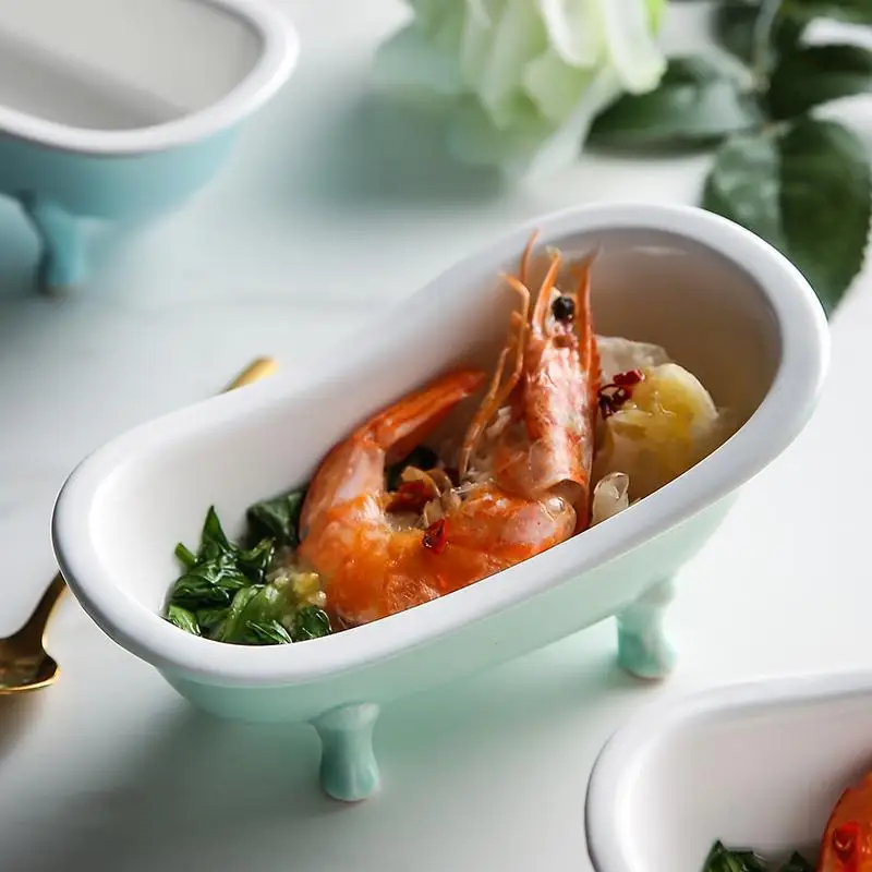 

Креативная керамическая Ванна шара милая маленькая чаша Мороженое чаша пудинг миска для десерта с фруктами Бытовая Керамическая Посуда