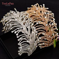 topqueen hp378 bridal hair accessories handmade wedding headband bridal headpieces bridal baroque wedding tiara for women