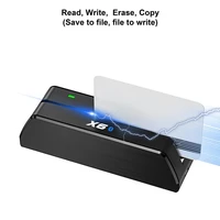 ekarwelt portable msr x6 msrx6bt msrx6 magnetic stripe card reader writer encoder with bluetooth compatible