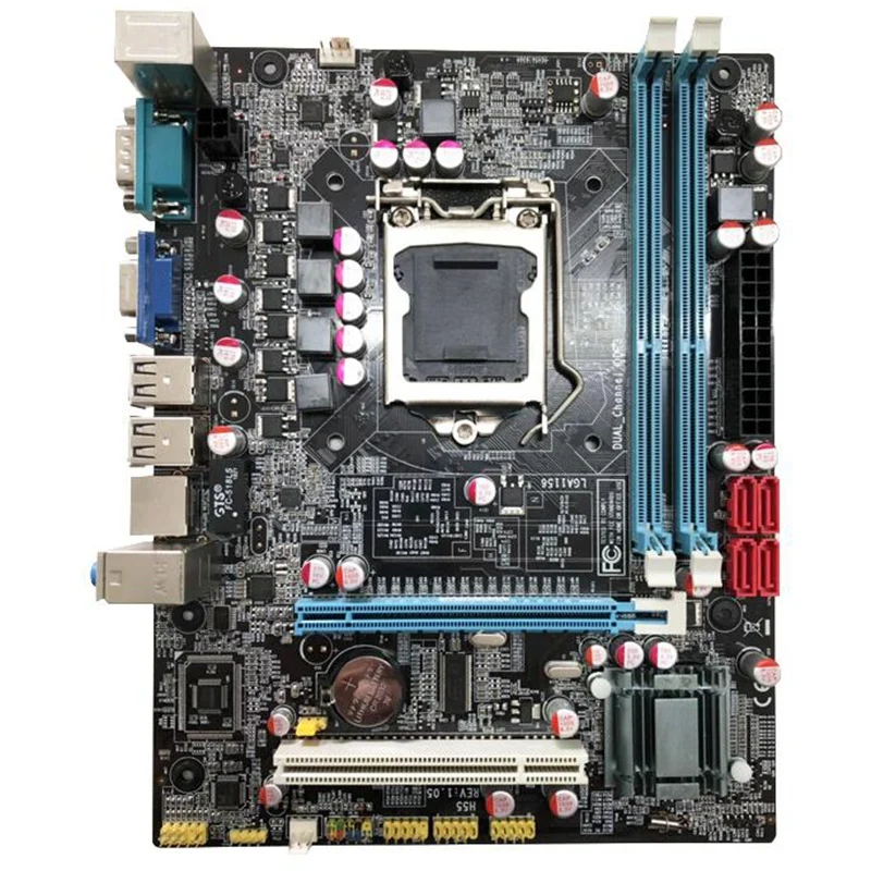 H55 Lga1156 Motherboard for Computer Ddr3 Supports I3 I5 I7 Cpu Mainboard Pc Main Board | Компьютеры и офис